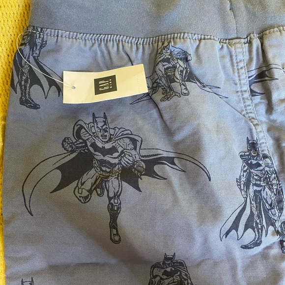 Gray & Blue Pull-on Cotton Shorts with DC Comics Batman. Gap Kids 14-16 NWT - Picture 8 of 15